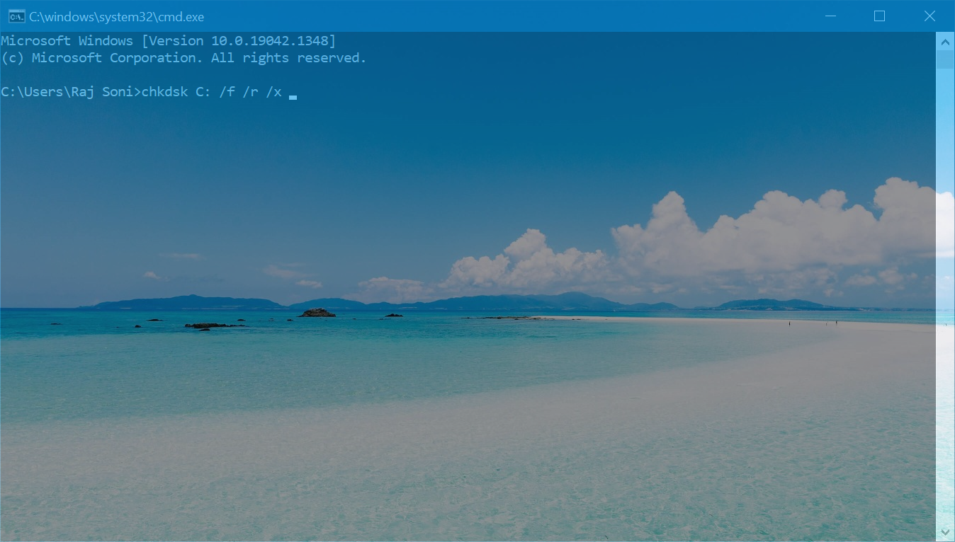 Run Check Disk