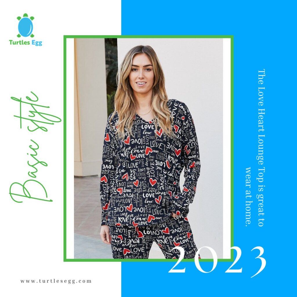 Heart Lounge Tops for Women