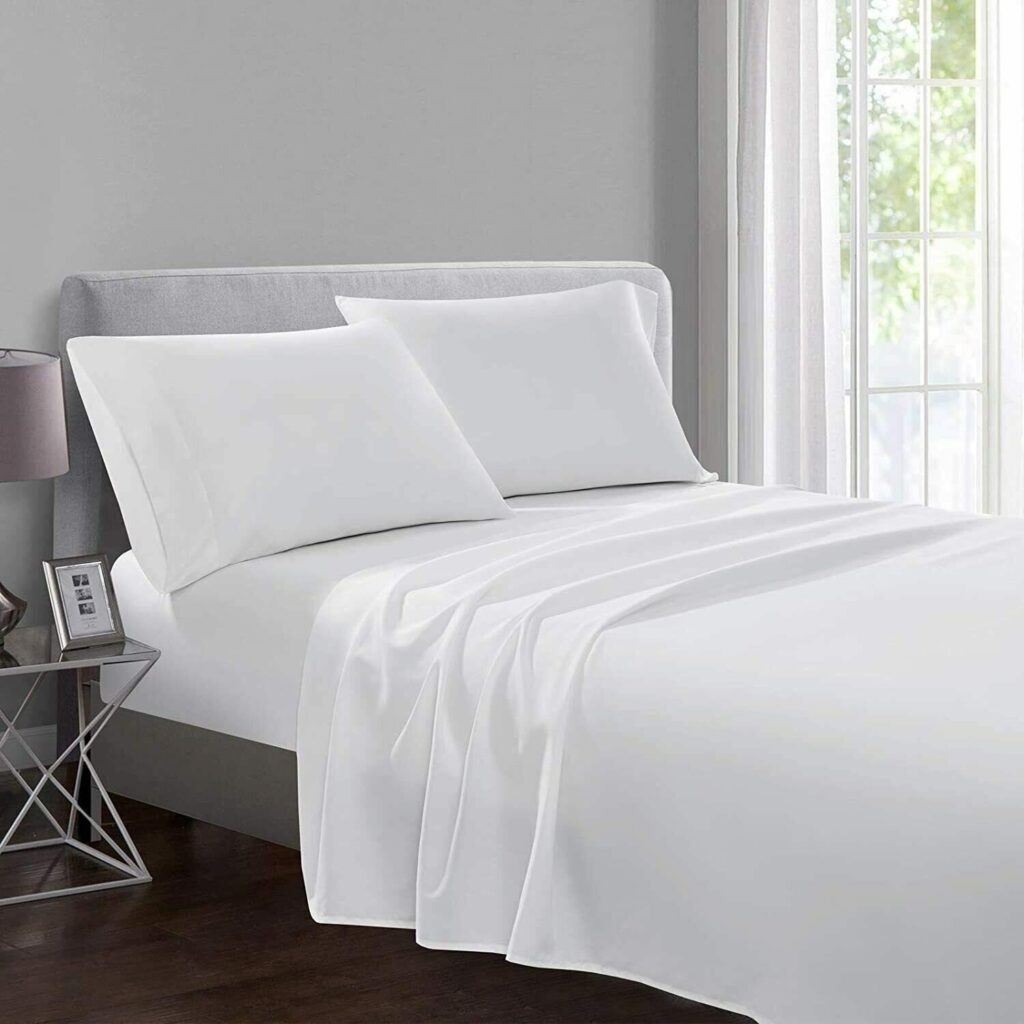 White cotton sheets
